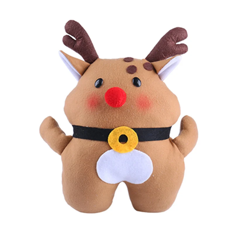 deer 10 шт./лот Рождественский подарок детям милый прекрасный мультфильм теплый Санта Клаус Олень плюшевые игрушки подушка с грелкой для рук - Цвет: deer
