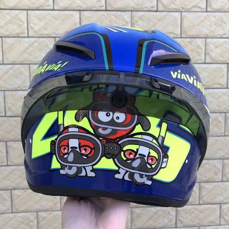 Full Face sharks Misan-o viavia Motorcycle Helmet racing helmet