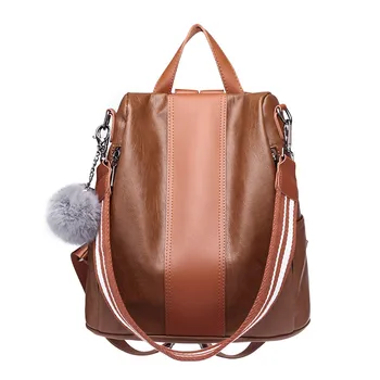 

Women Fashion Backpack Vintage Quality PU Leather Mochila Female School Bags for Girls Anti theft Backpacks Ladies Black Bagpack