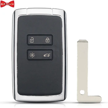 

KEYECU for Renault Espace 5 Kadjar Megane 4 Talisman 2016 2017 2018 Smart Remote Key Fob KR5IK4CH-01 433MHz HITAG AES 4A Chip