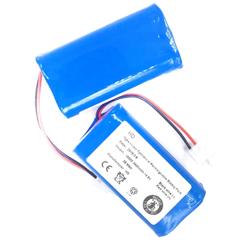 Аккумуляторная батарея 2x фильтр + 2 x щетка 14,8 V 2800Mah Роботизированный пылесос аксессуары для Chuwi iLife A4 A4S A6