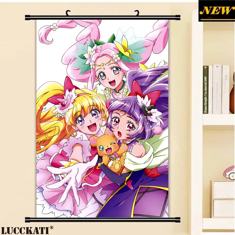 Lucckati Mahoutsukai Mahoutsuk Maho 女の子魔法 Tsukai プリキュアプリキュアロリアニメ漫画ウォールスクロールポスターキャンバス絵画 Painting Calligraphy Aliexpress