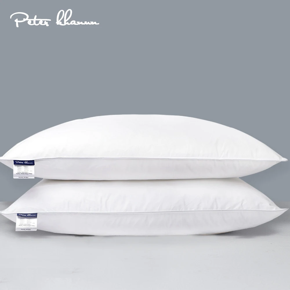 Подушка для сна Питер Ханун из 100% хлопка с белыми гусиными перьями|sleeping pillow|pillow
