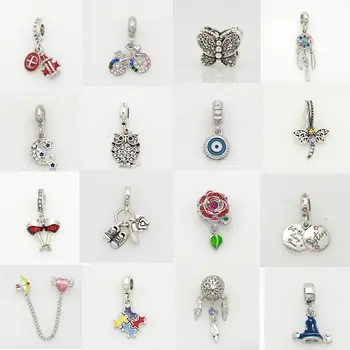 

Mingshang DIY jewelry charm beads 16design can choose beads for women bracelet making jewelry charm pendant