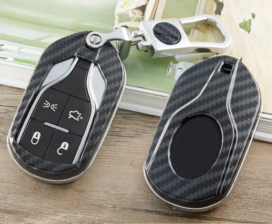 Автомобильный ABS ключница из углеродного волокна Чехол для Maserati Ghibli GT GC Le Key Holder протектор аксессуары для интерьера