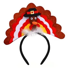 Новая Детская плюшевая шапка, праздничные аксессуары, шапка «индейка» для взрослых, модные забавные турецкие шляпы, вечерние украшения на День Благодарения