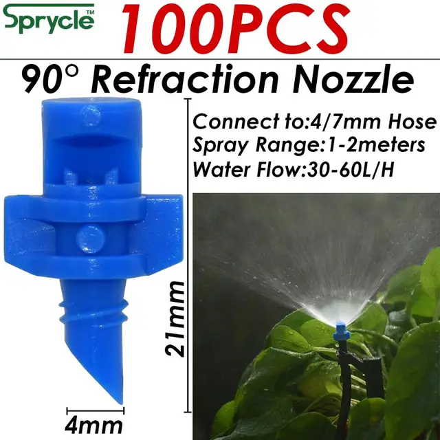 Sprycle 100Db 90/180/360 Fokos Refrakciós Fúvóka Kerti Sprinkler Mezőgazdaság Öntözőüzem Permetező Után - Image 4