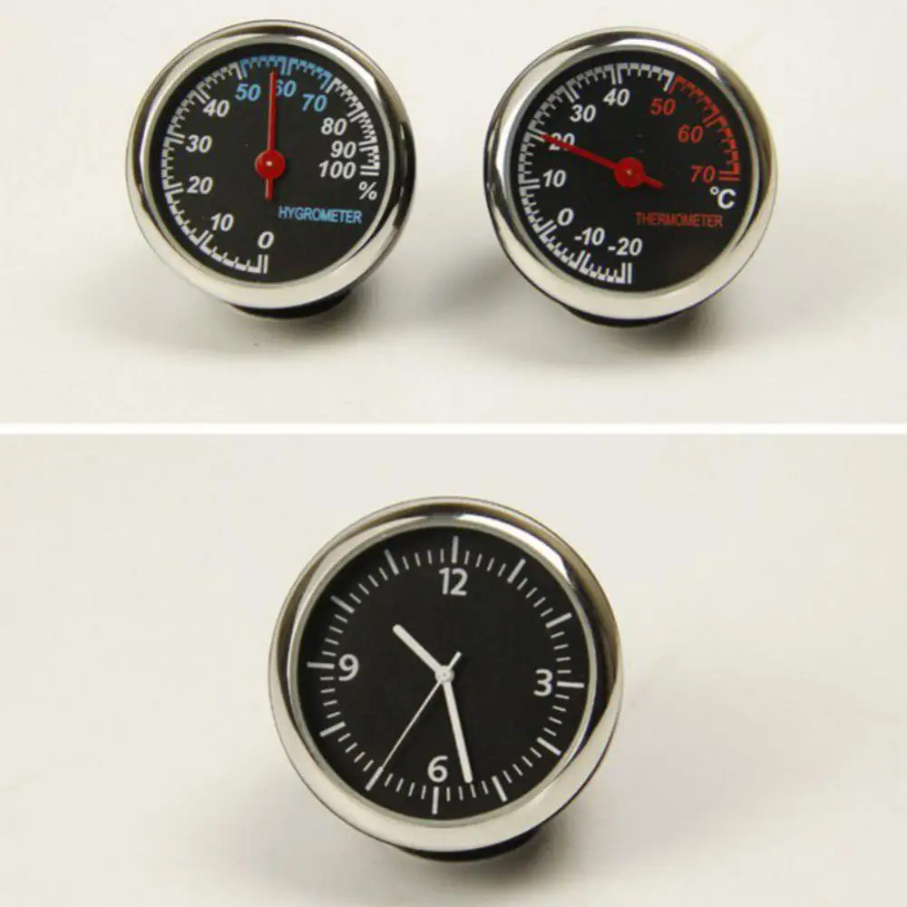 Fluorescent Vehicle Interior Dash Adhesive Hygrometer Gauge