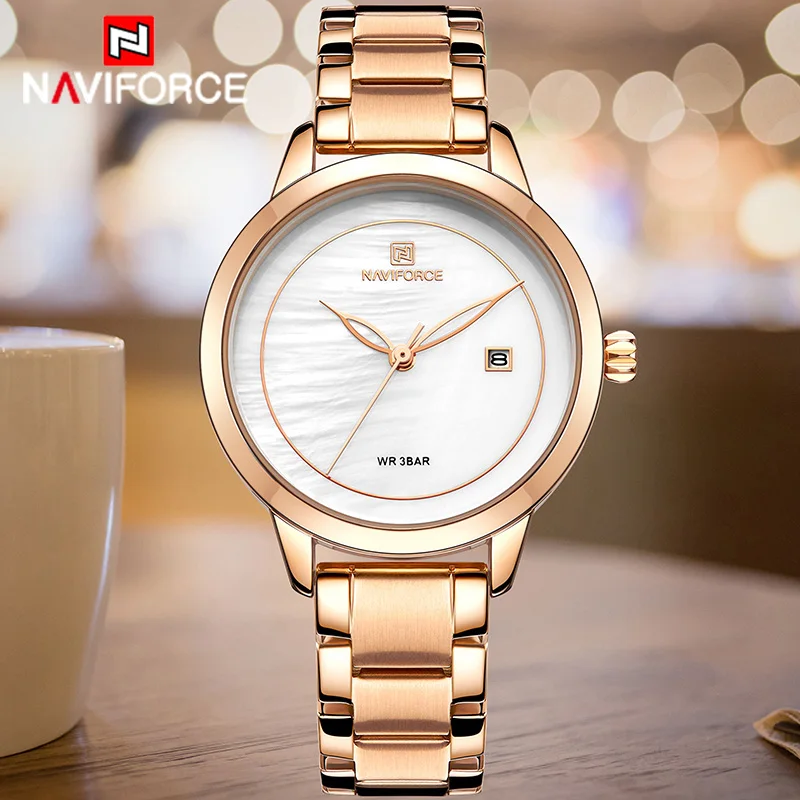 

Women's Watches NAVIFORCE Top Luxury Brand Watch Girls Quartz Waterproof Women Wristwatch Ladies Fashion Clock Relogios Feminino