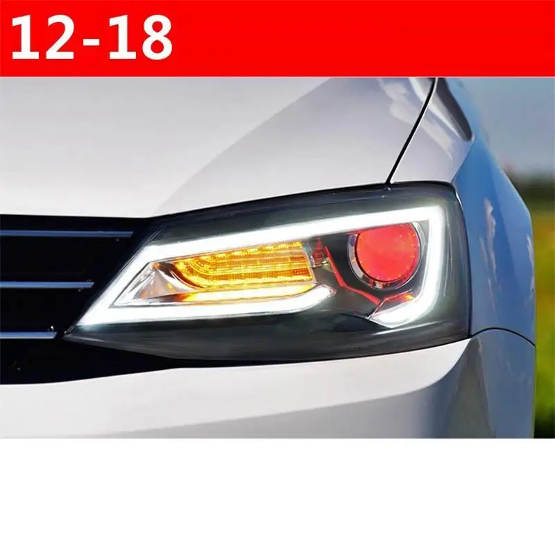 Автомобильные Drl боковые поворотники, запчасти, Автомобильные светодиодные фары Cob, задние Автомобильные фары в сборе 15 для Volkswagen Sagitar