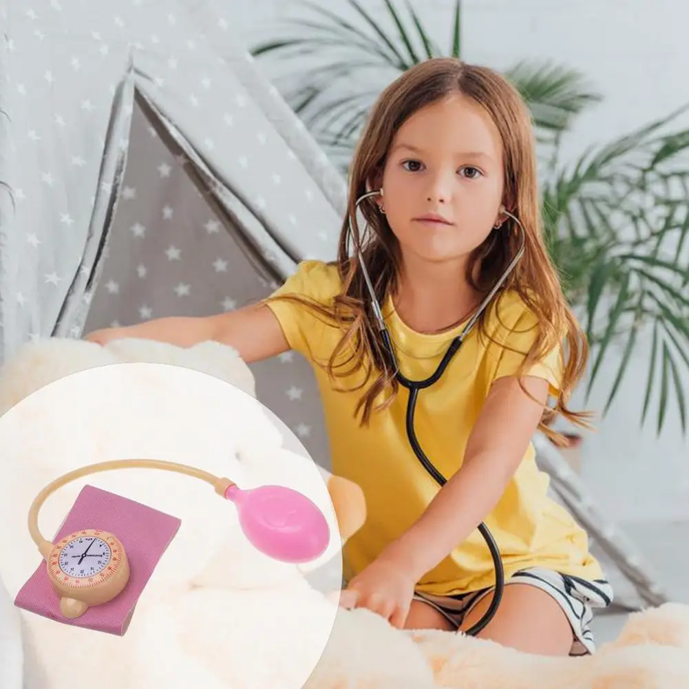 Kids Stethoscope Children's Simulation Doctor Toy Medical Learning Toy Doctor Nurses Blood Pressure Toys For Kids 2-4 Years Old 4