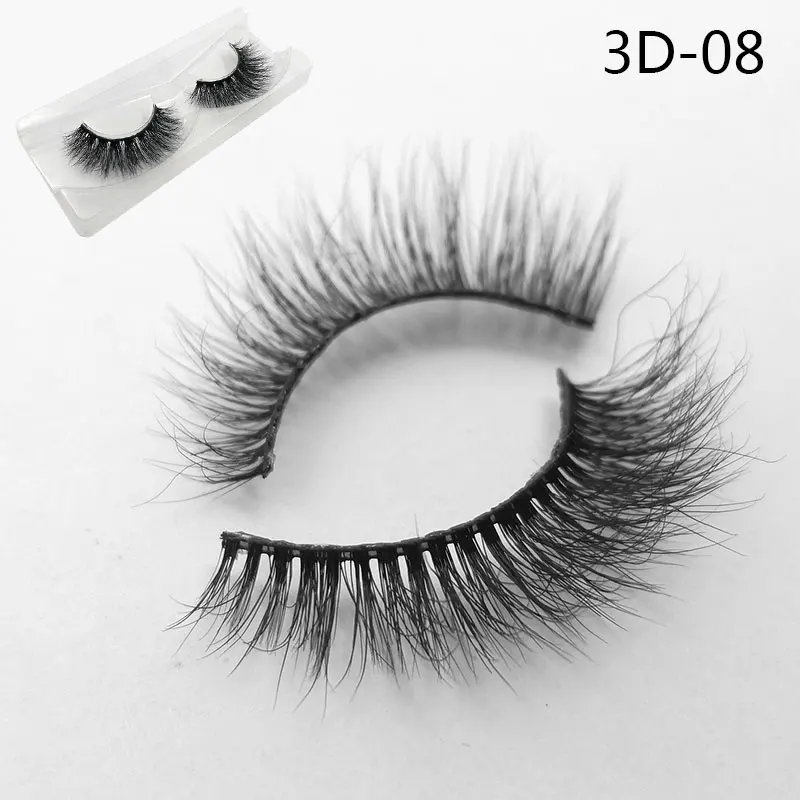 3D-08 Iflovedekd частная этикетка 3D накладные ресницы натуральный мех норки наращивание ресниц поставки - Цвет: 3D-08