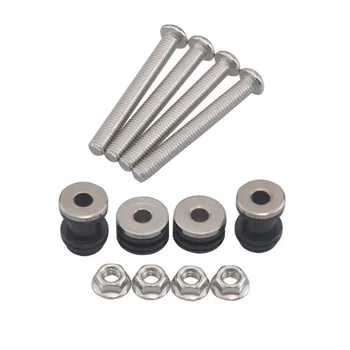 

Detachable Docking Hardware Sissy Kit　 Silver Steel + Chrome Plated 1 Set Of New