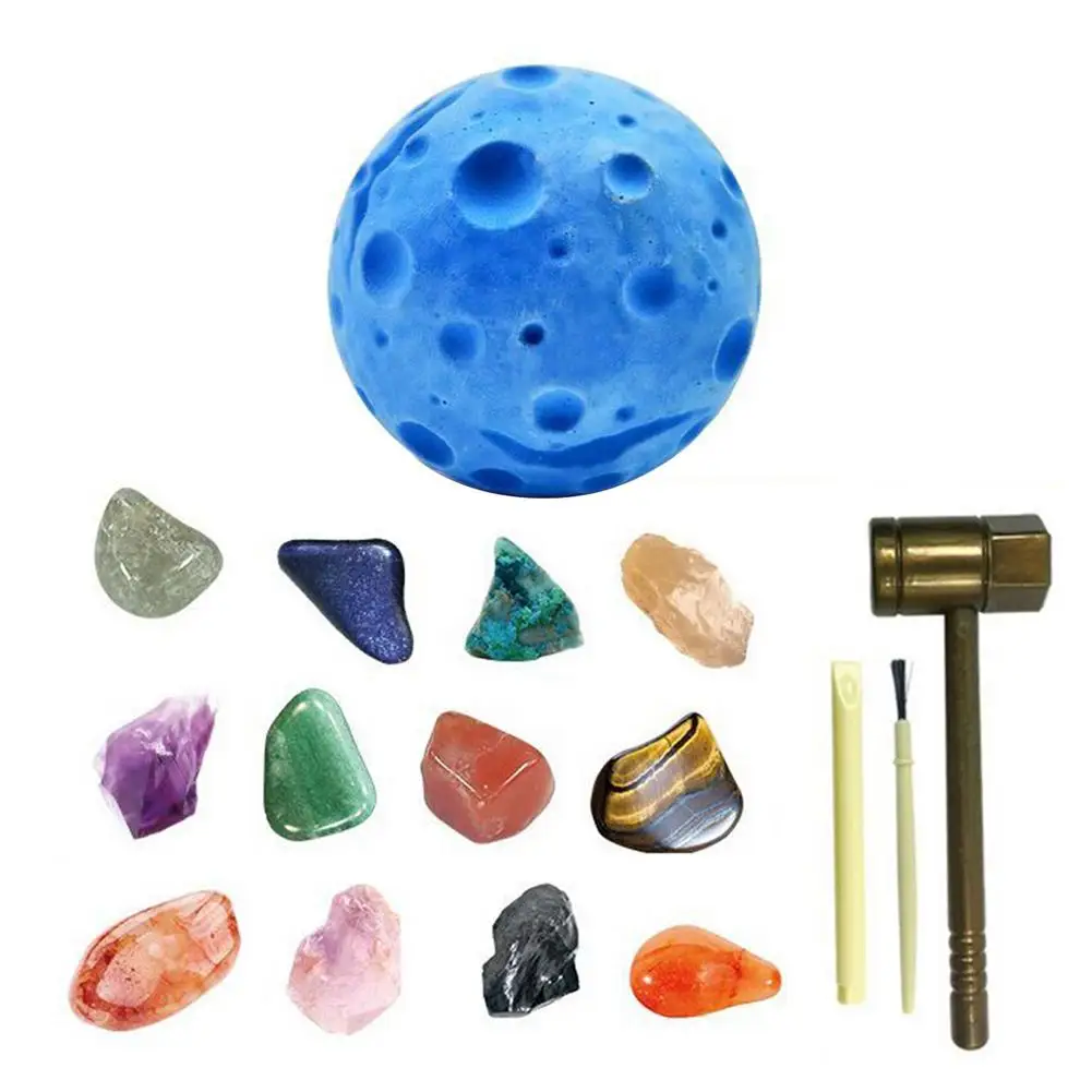 Rocks Minerals Dig Kit, Gemstone Dig Kit, Excavation Toys