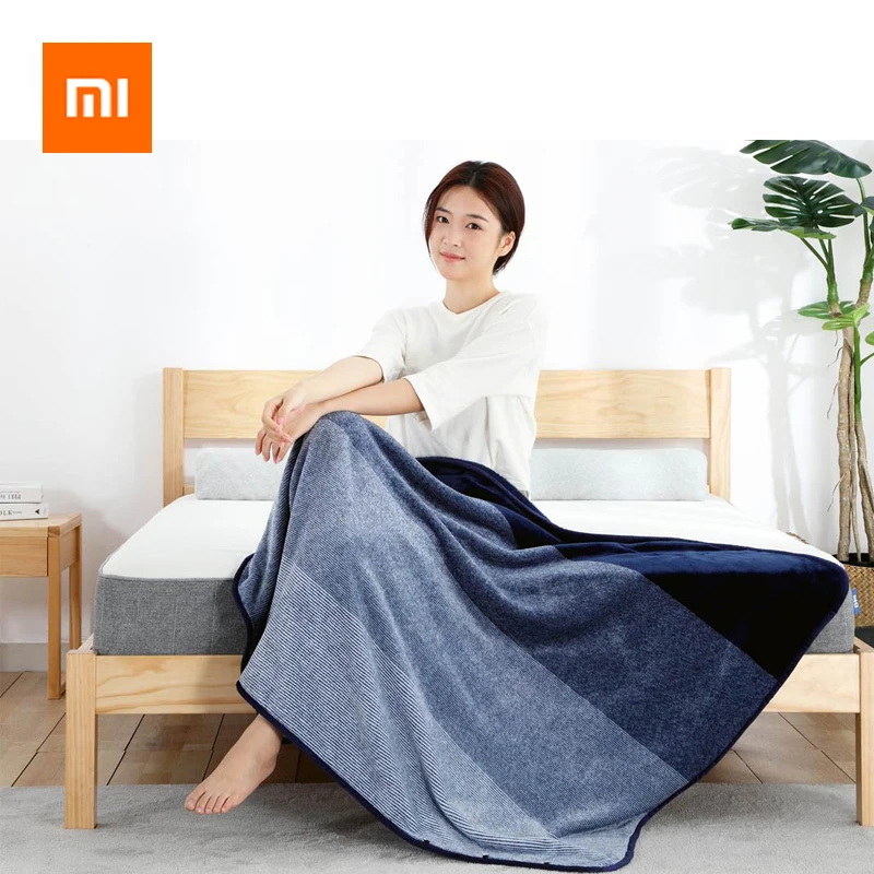 

Xiaomi 8H Moisture Absorption Heating Blanket Soft Anti-static Flannel Fabric Warm Aircraft Sofa Office Children Blanket Towel