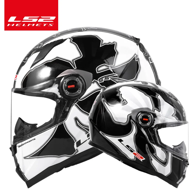 LS2 FF358 moto rcycle шлем полное лицо LS2 alex barros шлем гоночный мото шлемы шлем Casco moto ECE Сертификация - Цвет: white Warrior