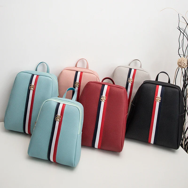 

2019 Spring Summer New Style Webbing Handbag Shoulder Oblique WOMEN'S Bag Backpack Bag Versitile Fashion Schoolbag