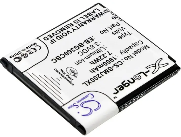 Cameron sino 1900 мАч батарея для SAMSUNG Galaxy Core Prime CDMA Core Prime TD-LTE Core Prime Value Edition J2 J2 Duos