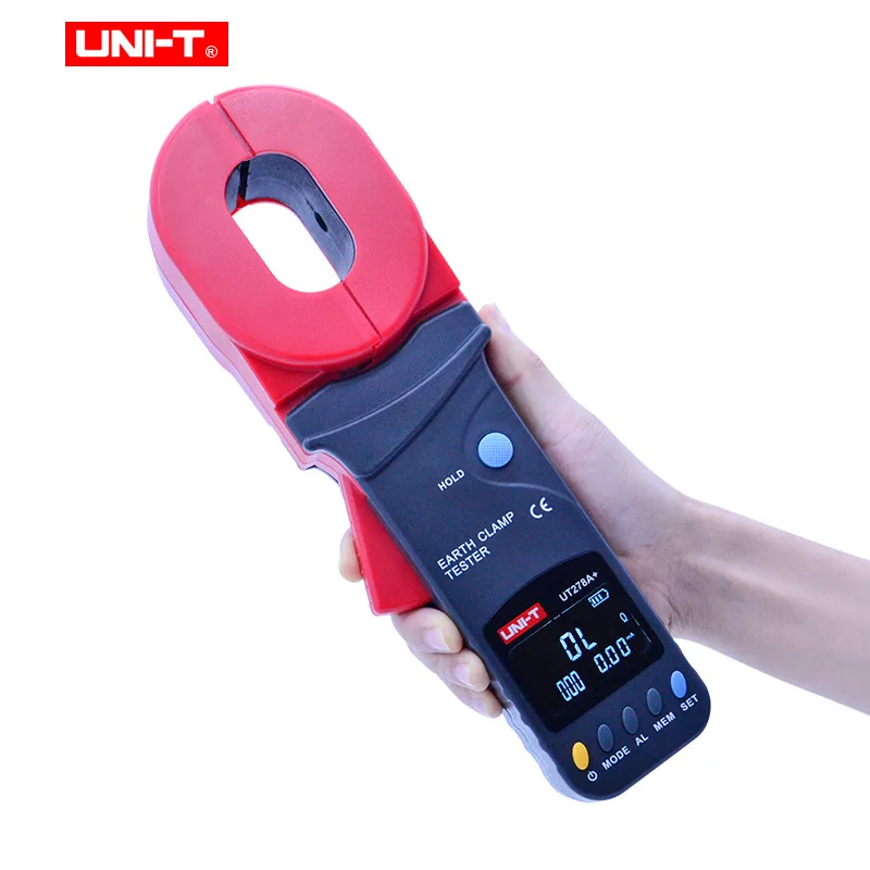 UNI-T UT276A+/UT278A+ Высокоточный цифровой дисплей зажим тестеры заземления Зажим Сопротивление заземления тестер