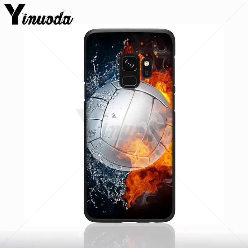 Bola Voli Lucu Berwarna-warni Aksesoris Case untuk Samsung Galaxy S10plus S9 Plus S8plus S10E A50 A70 A10 Kasus Ponsel