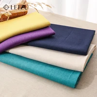 130x45cm Pure Color Soft Cotton And Faux Linen Fabric For DIY Embroidery And Wedding Storage Bag Sack Cloth W300022