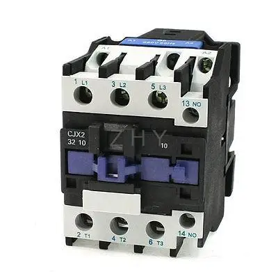380V Катушка 50A DIN Rail 3P три полюса 1NO 1NC 220VAC контактор CJX2-32