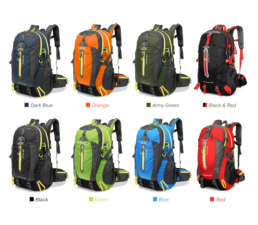 Waterproof Outdoor Sport Hiking Camping Travel Backpack Daypack Rucksack Bag 40L 