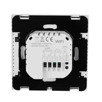 

Wifi Programmable Touch Screen Thermostat for Floor Electric System Temperature Controller with Remote Control and Voice Control