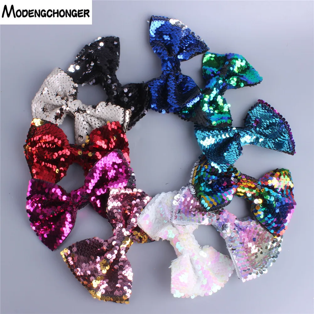 

1 PCS Fashion Big Large Bow Hair Clip New Sequin Duckbill Clip Shiny Hairgrips For Women Girls Barrettes Korean Hair Accessories