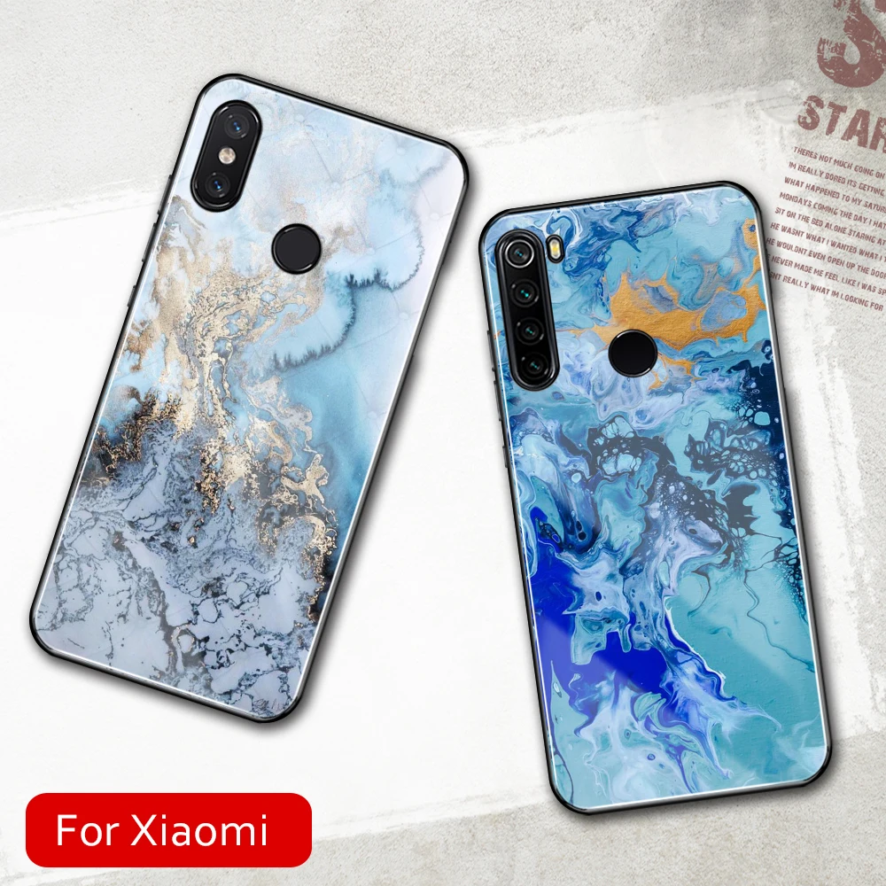 FinderCase Case for Xiaomi mix 2 Hard Back Tempered Glass Marble Patterned Phone cover Mix 2s case Mi 8 9 SE max 3 | Мобильные