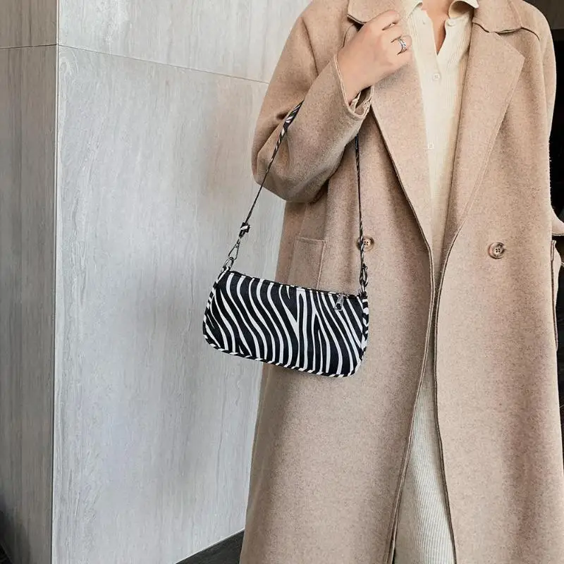 

Hot Sale Handbags Wear-resistant Women PU Leather Retro Handbags Fashion Leopard Snake Shoulder Bag Shopping Tote