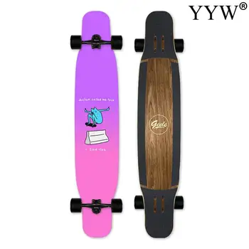 

Korea New Girls Dancing Skateboard Longboard Cruiser Flat Figure Board Maple Teenager Sidewalk Road Street Dance Long Board
