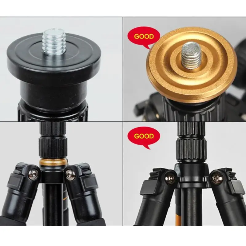  QZSD Q999S Travel Tripod Portable Professional Aluminium Camera Multi-function Dexterous Reverse Ac