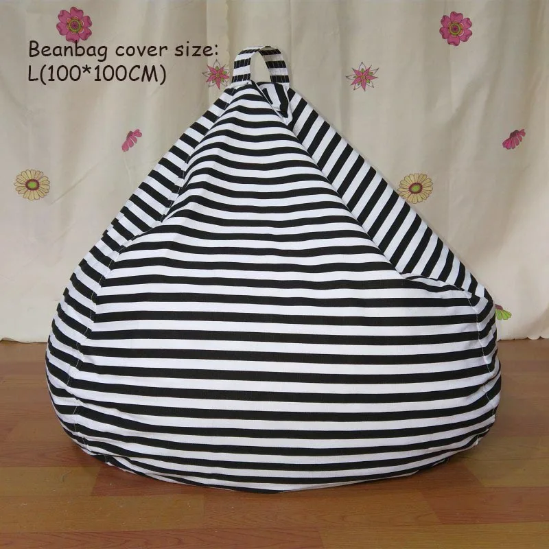 L-100X100CM Bean Bags для взрослых Bean Bag Cover Whithout наполнение lounger Bean Boozled Pouf Chambre спальня ленивый мешок стул диван Pouf Geant - Цвет: L-100X100CM