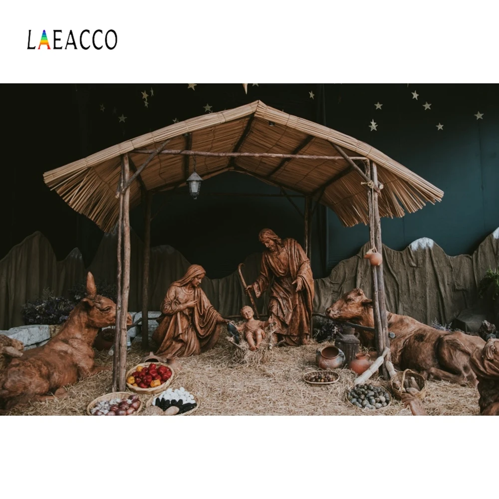 Laeacco рождения Рождество портрет Рождества сцены фоны для фотосессии Индивидуальные фотографии фон цифровая Фотостудия