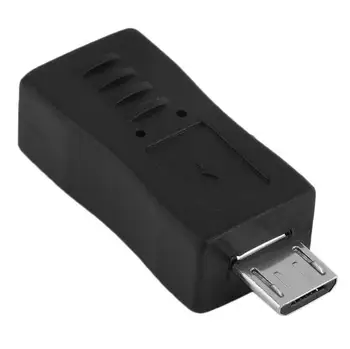 

1000pcs/lot Universal Mini USB Adapter Mini USB Female to Micro USB Male Connector Adapter Converter Black