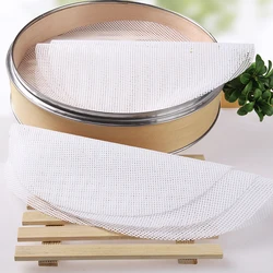 Silicone Steamer Non-Stick Pad Dumplings Mat Reusable Steam Buns Kitchen Baking Pastry Dim Sum Mesh Cooking Steaming Cloth
