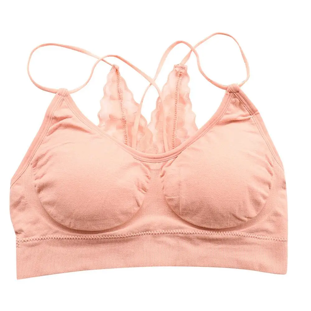 Pink Bralette нижнее белье женский сексуальный бюстгальтер спортивная мода повседневная дикая повязка пуш-ап нижнее белье женский лифчик, бюстгальтер Femme 661BR10 - Цвет: Pink