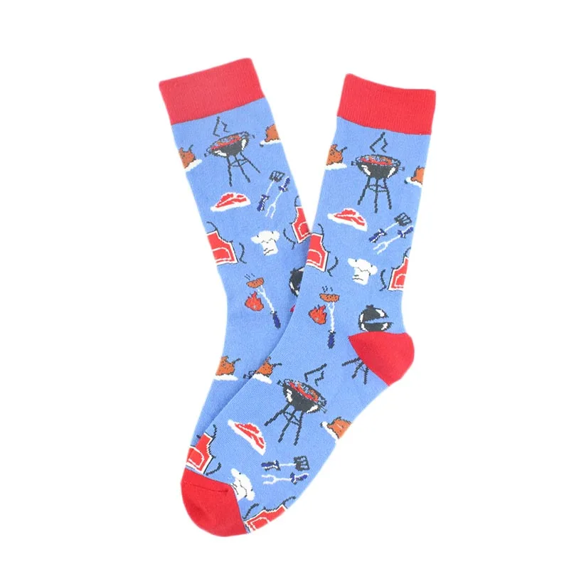 Классные забавные носки для животных, хлопковые носки с инопланетянами, белка обезьяна, мужские новые носки для скейтборда с динозавром, носки для лодок, Calcetines Hombre - Цвет: 37