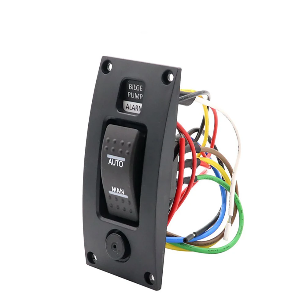12 V-24 V защитный палубные корабль Водонепроницаемый переключатель Панель прочный откачивающий насос 85db часть с сигнализацией, хорошее качество, профессиональная низкий Давление