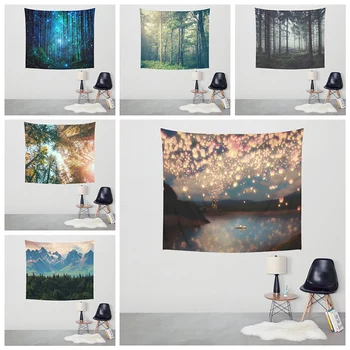 

153*130cm Multi-purpose Printed Tapestry Wall Hanging Twin Bedspread Beach Yoga Mat Throw Towel for home hotel Home Decor