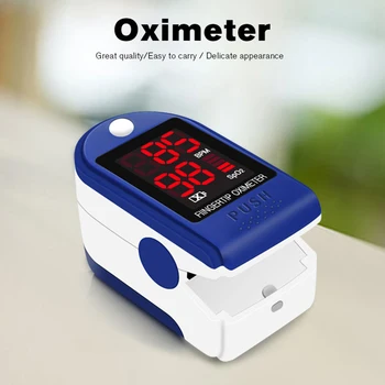 

Portable LED Display Fingertip Pulse Oximeter Household FamilyFinger Blood Oxygen Saturation Level Monitor Oxymeter Monitor