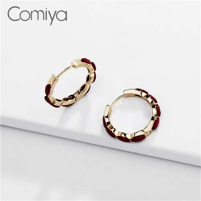 Comiya Feminino Висячие серьги для женщин золотой цвет резина с Цинковым Сплавом круглый кулон ариловая мозаика корейская бижутерия; серьги-подвески