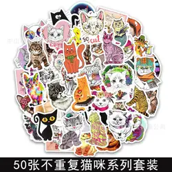 50 шт. кошачий тематический набор наклейка в стиле граффити M-12015