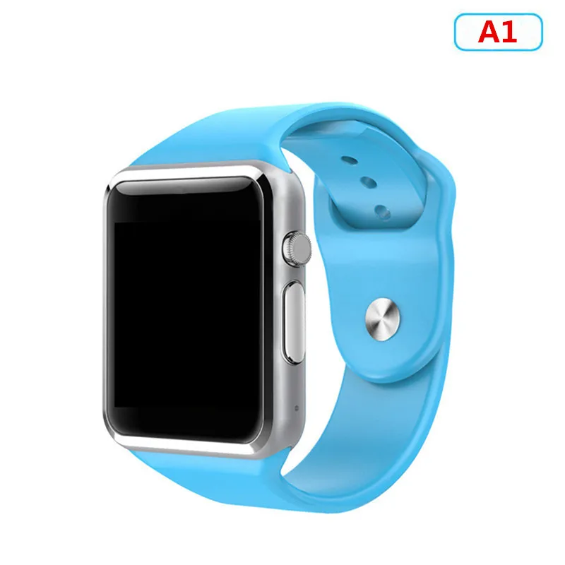 A1 Blue Bluetooth Смарт-часы DZ09 GT08 A1 T8 Q18 Z60 часы из сплава с слотом для sim-карты TF Музыка MP3 для телефона Android и IOS - Цвет: A1 Blue