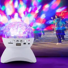 Bluetooth динамик КТВ стробоскоп светильник танцевальная лампа светящийся фантастический праздничный светильник ing хрустальный магический шар DJ клуб вращение на 360 °