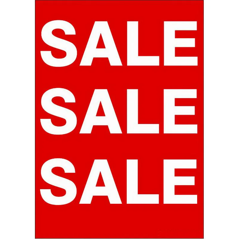 

SALE Sign Cards Poster A4 Promotion Advertising Poster Price Tag Paper Supermarket Store Ceiling Shelf Desk Counter Table Banner