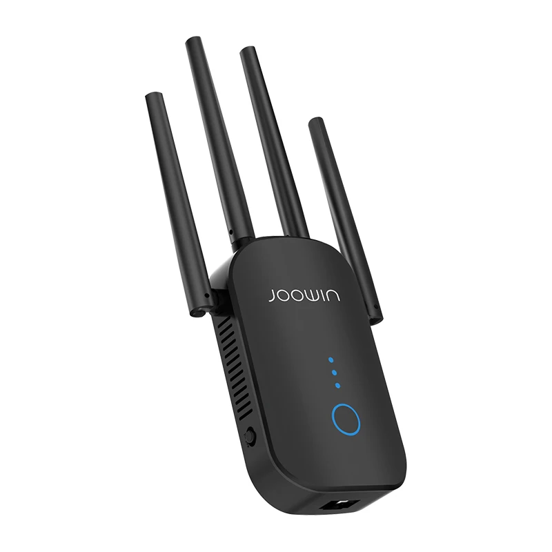 Joowin High Speed 1200Mbps Wifi Repeater Dual Band 2.4G&5.8G Wireless Extender Use 4*3 dBi Antennas Long Signal JW-WR758AC