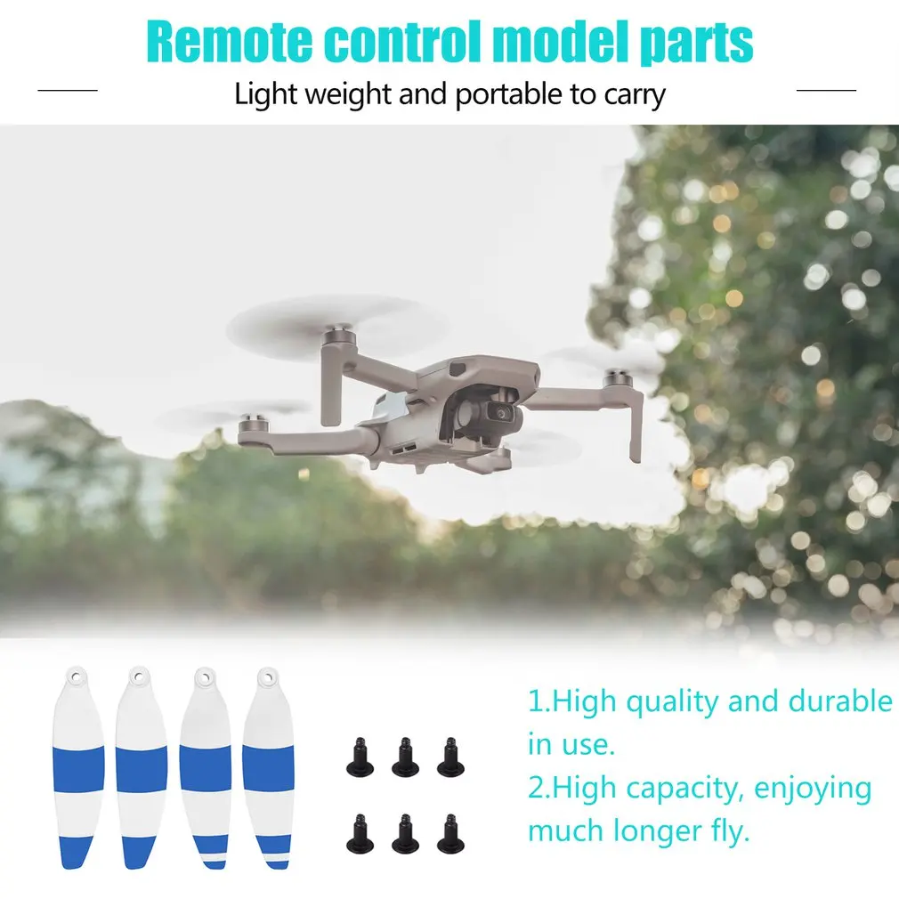 4 пары мини пропеллеров 4726F для DJI Mavic мини-Дрон тише полета и мощные складные малошумные пропеллеры