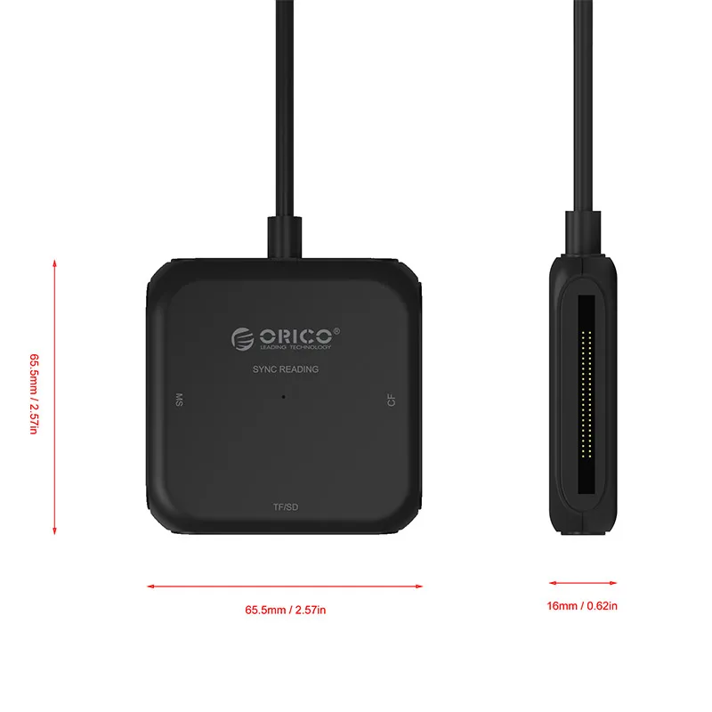 Orico 4 в 1 TF/SD USB3.0 кард-ридер 5 Гбит/с 2 ТБ MS кард-ридер адаптер супер Скорость модуль расширения для TF карты памяти SD MS CF